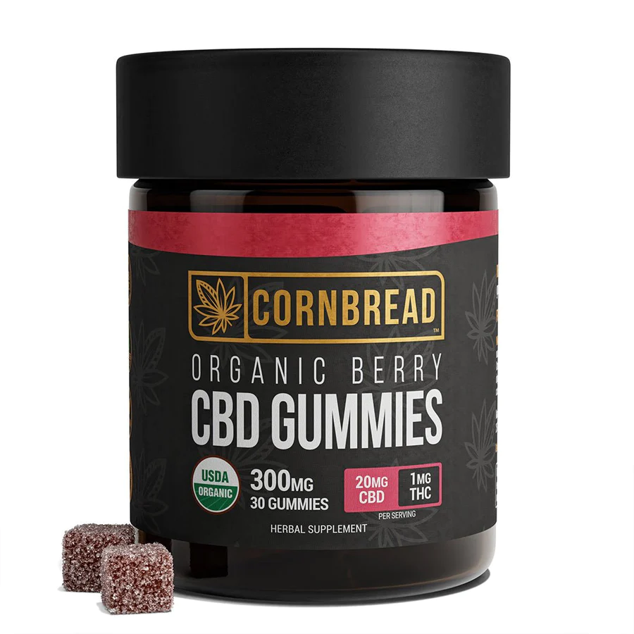 Bottle of Cornbread Hemp Full Spectrum CBD Gummies - 30 Count