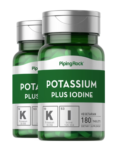 PipingRock Potassium Plus Iodine bottles on a white background